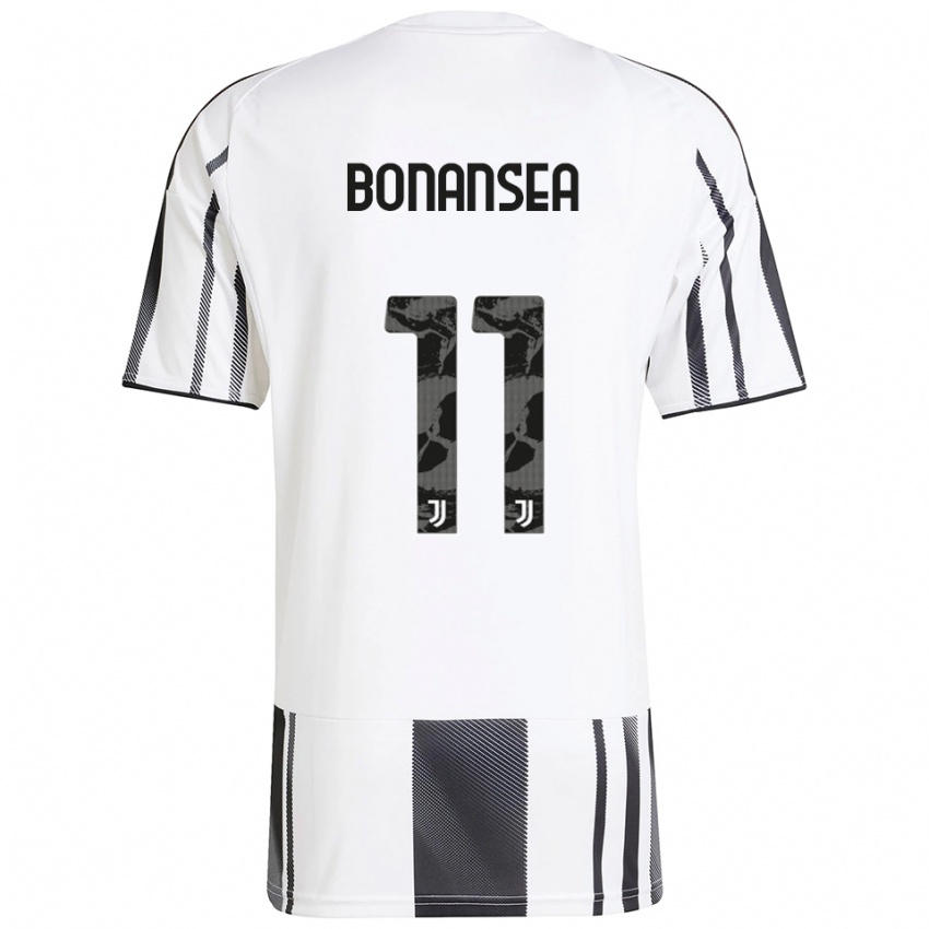 נשים ברברה בונאנסיאה #11 לבן שחור ג'רזי ביתית 2025/26 חולצה קצרה