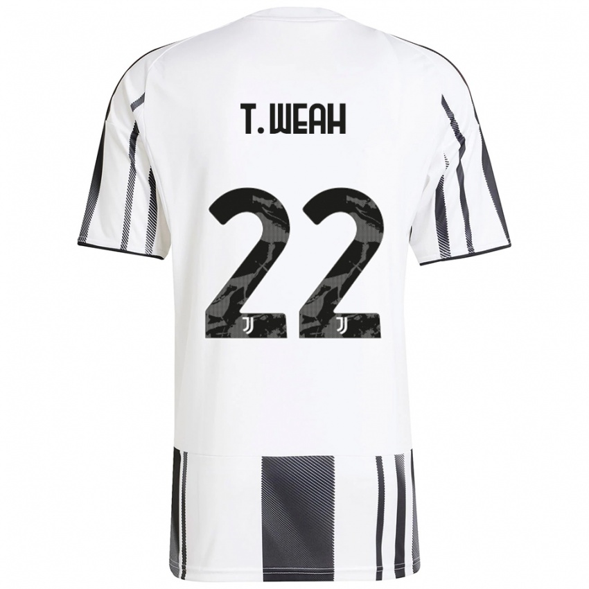 נשים טימותי וואה #22 לבן שחור ג'רזי ביתית 2025/26 חולצה קצרה