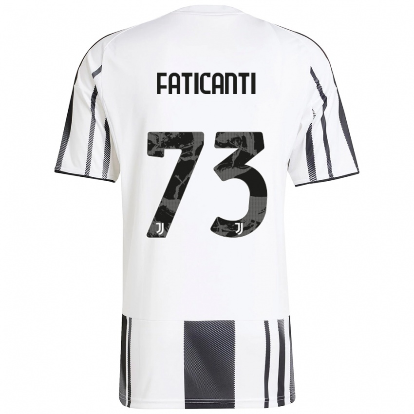 נשים ג'אקומו פטיקנטי #73 לבן שחור ג'רזי ביתית 2025/26 חולצה קצרה