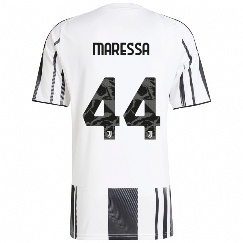 נשים טומאסו מארסה #44 לבן שחור ג'רזי ביתית 2025/26 חולצה קצרה