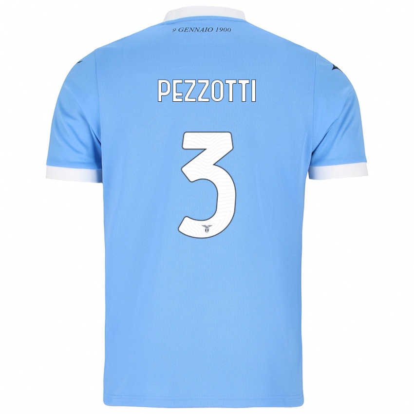 נשים Arianna Pezzotti #3 תכלת לבן ג'רזי ביתית 2025/26 חולצה קצרה