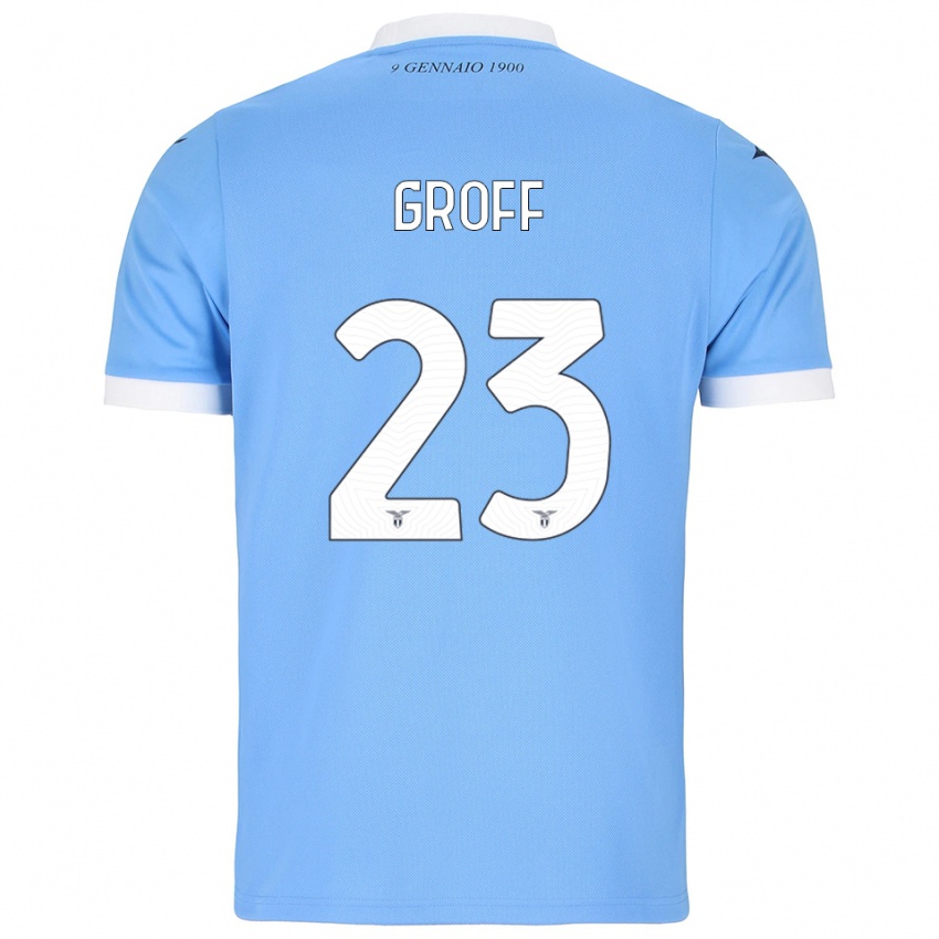 נשים קיארה גרוף #23 תכלת לבן ג'רזי ביתית 2025/26 חולצה קצרה