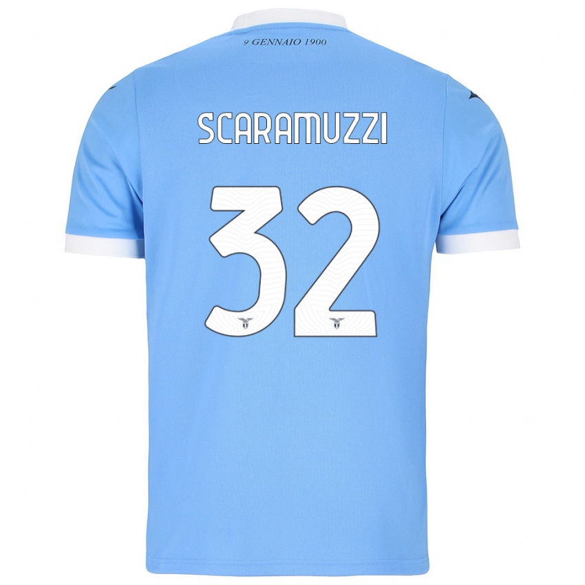 נשים צ׳יארה סקרמוצי #32 תכלת לבן ג'רזי ביתית 2025/26 חולצה קצרה