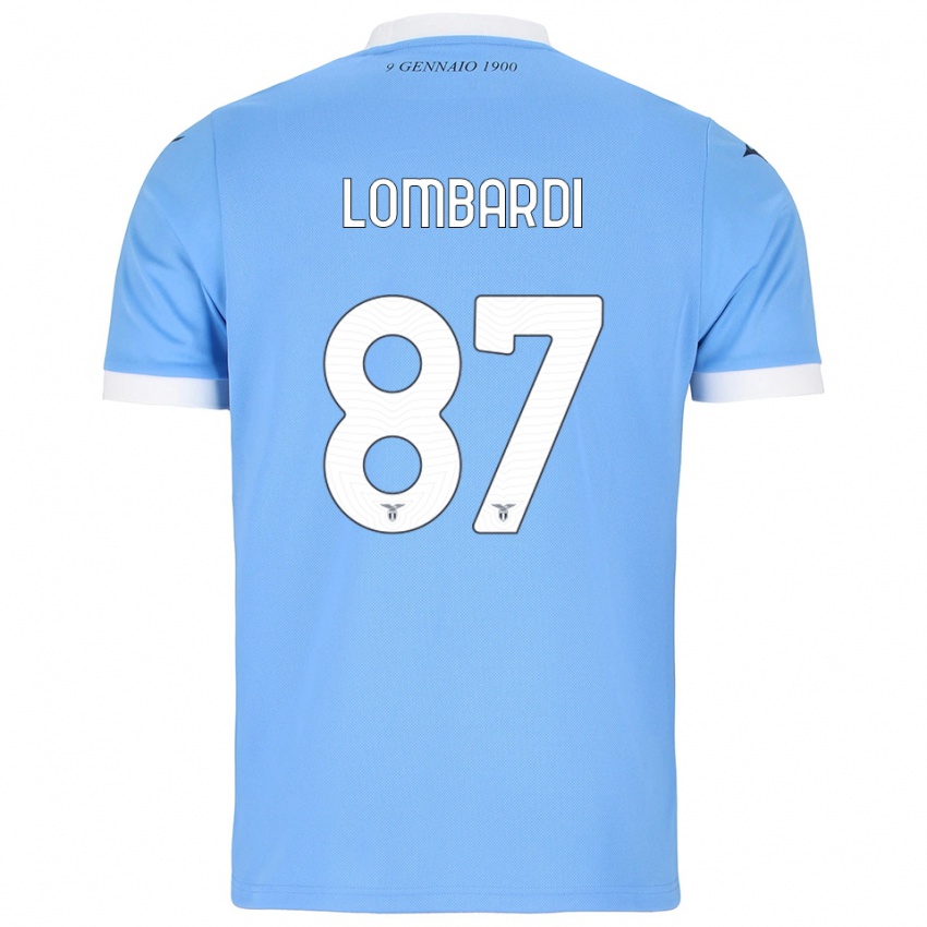 נשים כריסטיאנו לומברדי #87 תכלת לבן ג'רזי ביתית 2025/26 חולצה קצרה