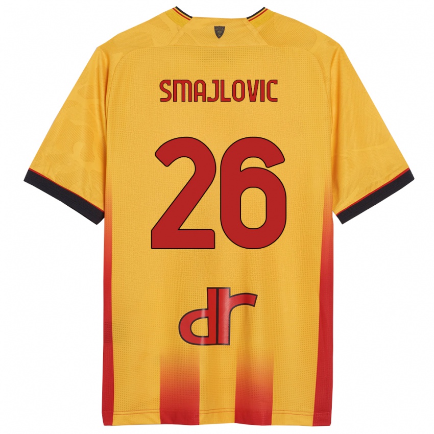 נשים Zinedin Smajlovic #26 צהוב כתום ג'רזי ביתית 2025/26 חולצה קצרה