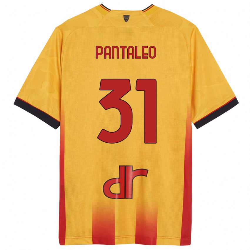 נשים Dario Pantaleo #31 צהוב כתום ג'רזי ביתית 2025/26 חולצה קצרה