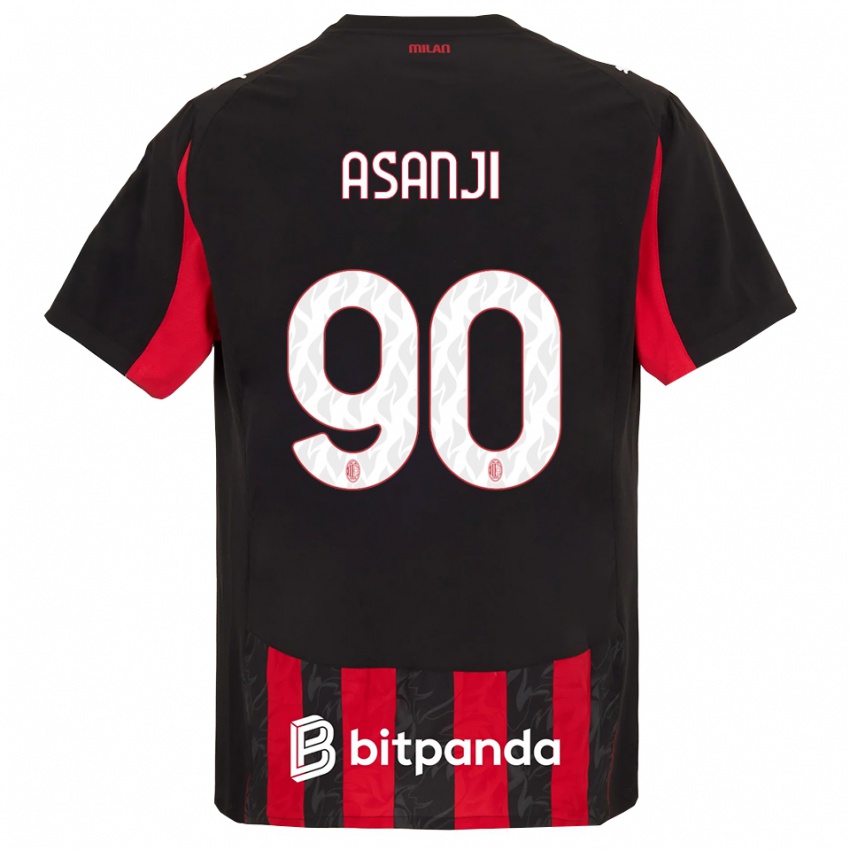 נשים Levis Asanji #90 אדום שחור ג'רזי ביתית 2025/26 חולצה קצרה