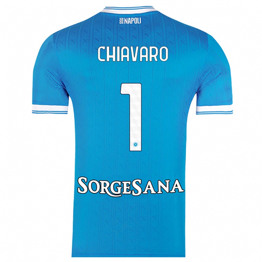 נשים קלי צ'יאבארו #1 תכלת לבן ג'רזי ביתית 2025/26 חולצה קצרה