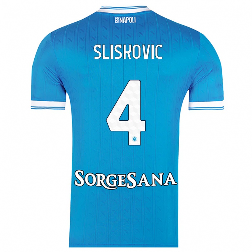 נשים גלוריה סלישקוביץ׳ #4 תכלת לבן ג'רזי ביתית 2025/26 חולצה קצרה