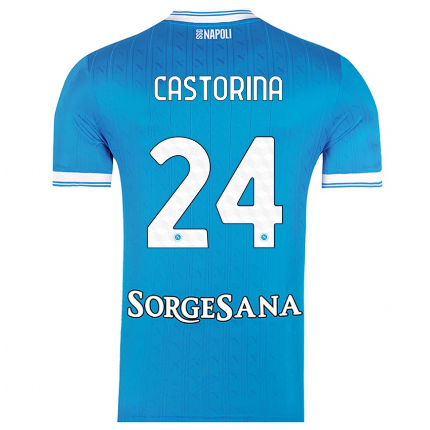 נשים אלסנדרו קסטורינה #24 תכלת לבן ג'רזי ביתית 2025/26 חולצה קצרה