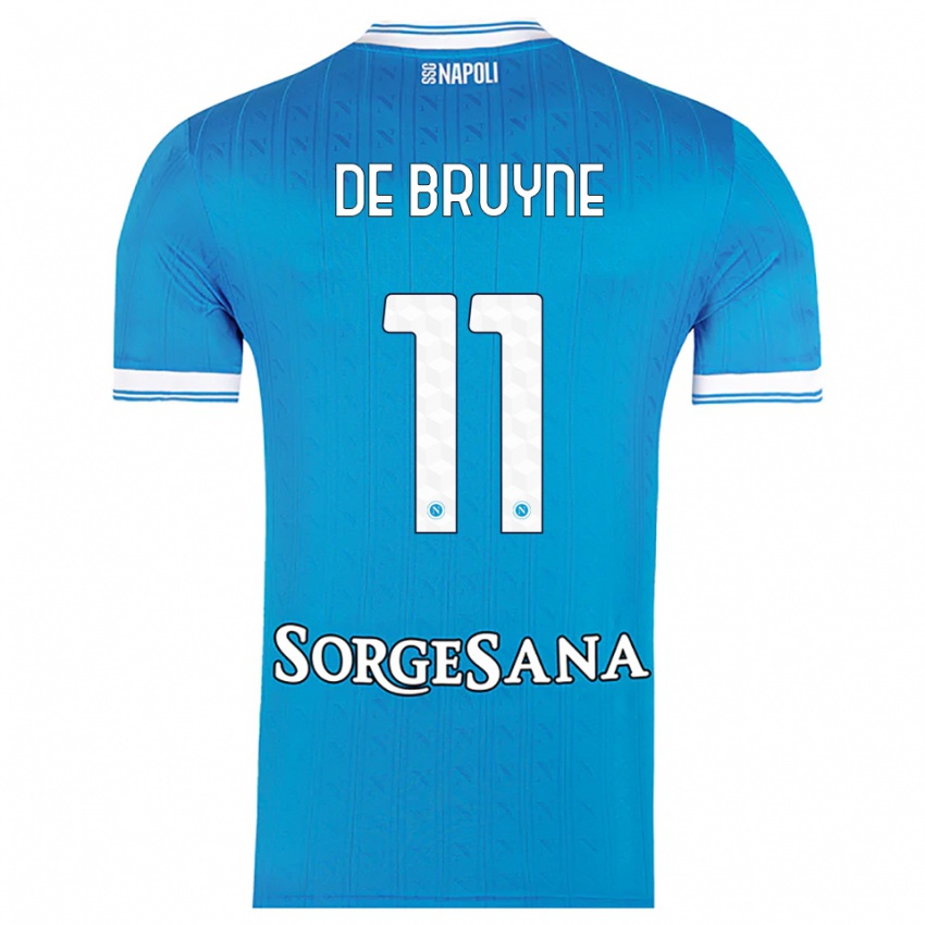 נשים קווין דה בראונה #11 תכלת לבן ג'רזי ביתית 2025/26 חולצה קצרה