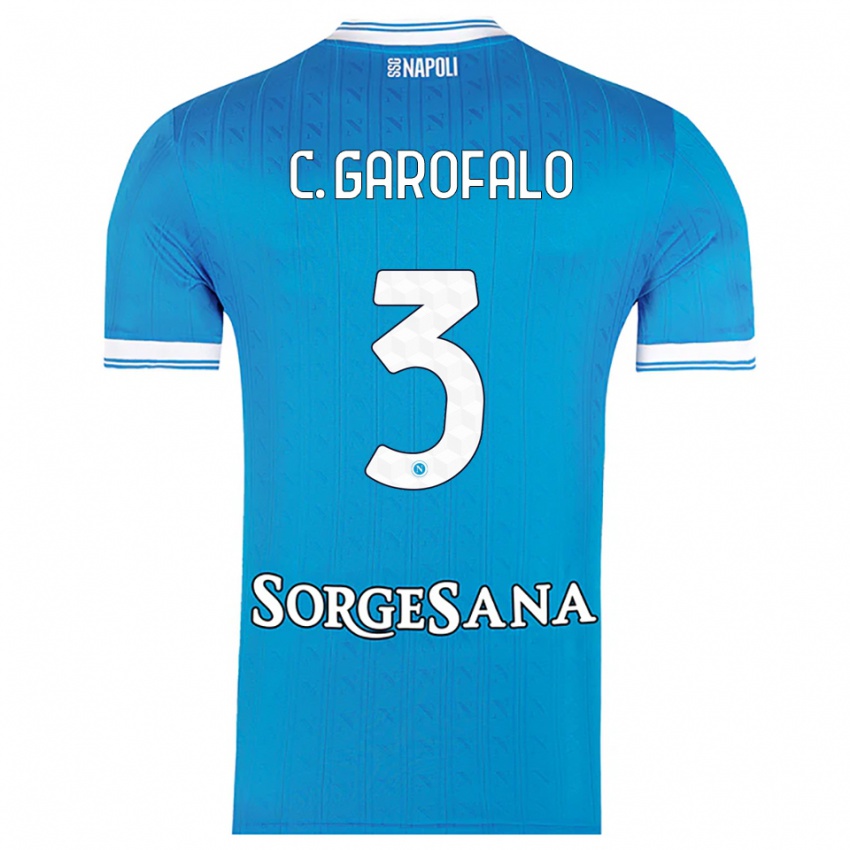 נשים כריסטיאן גרופלו #3 תכלת לבן ג'רזי ביתית 2025/26 חולצה קצרה