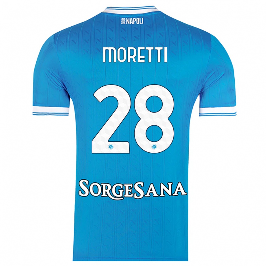 נשים ג׳ינוורה מורטי #28 תכלת לבן ג'רזי ביתית 2025/26 חולצה קצרה