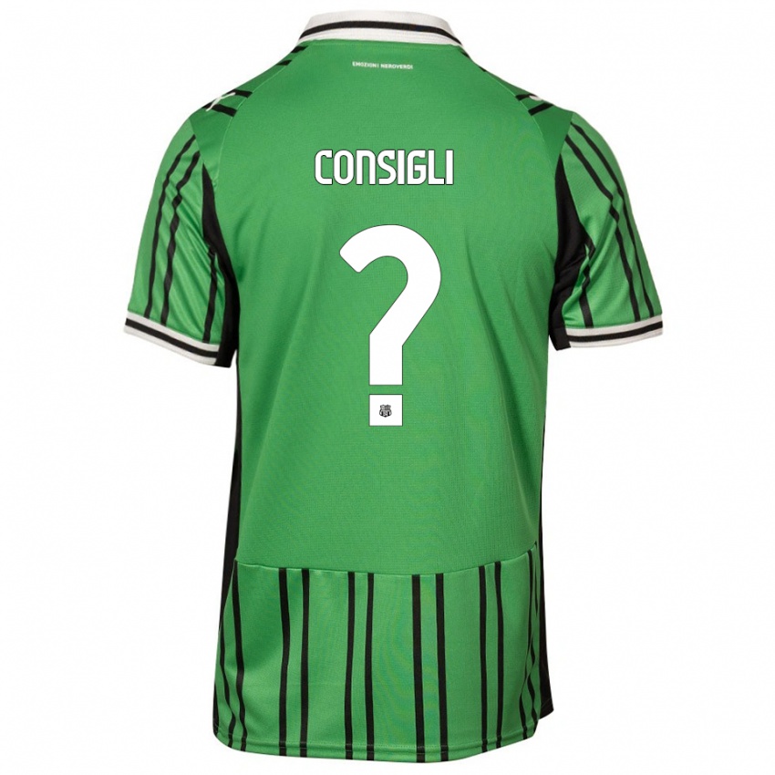 נשים אנדראה קונסילי #0 ירוק שחור ג'רזי ביתית 2025/26 חולצה קצרה
