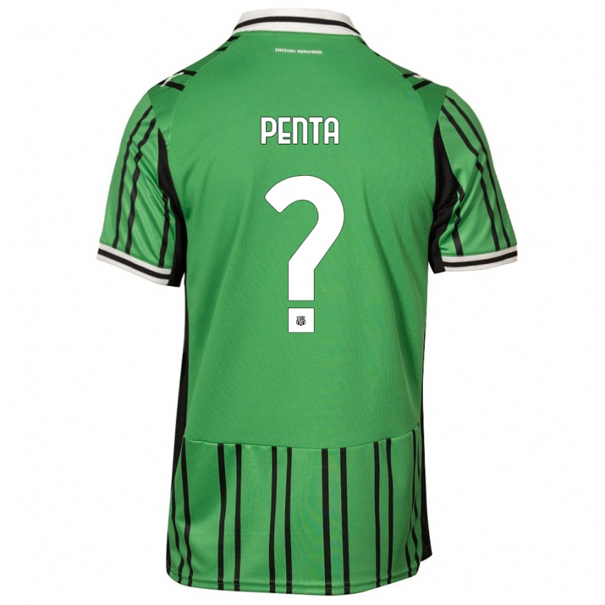 נשים Mattia Penta #0 ירוק שחור ג'רזי ביתית 2025/26 חולצה קצרה