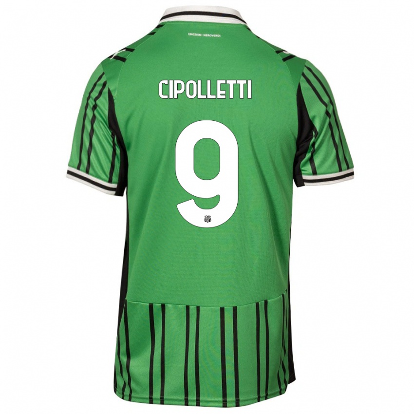 נשים Matteo Cipolletti #9 ירוק שחור ג'רזי ביתית 2025/26 חולצה קצרה