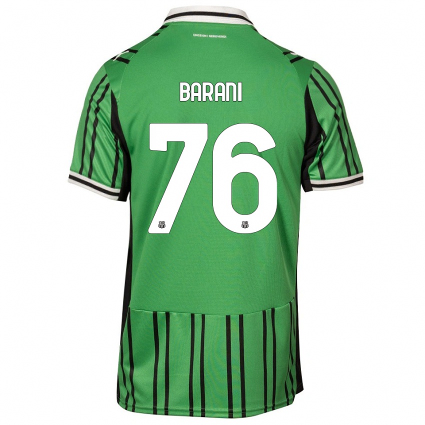 נשים Luca Barani #76 ירוק שחור ג'רזי ביתית 2025/26 חולצה קצרה