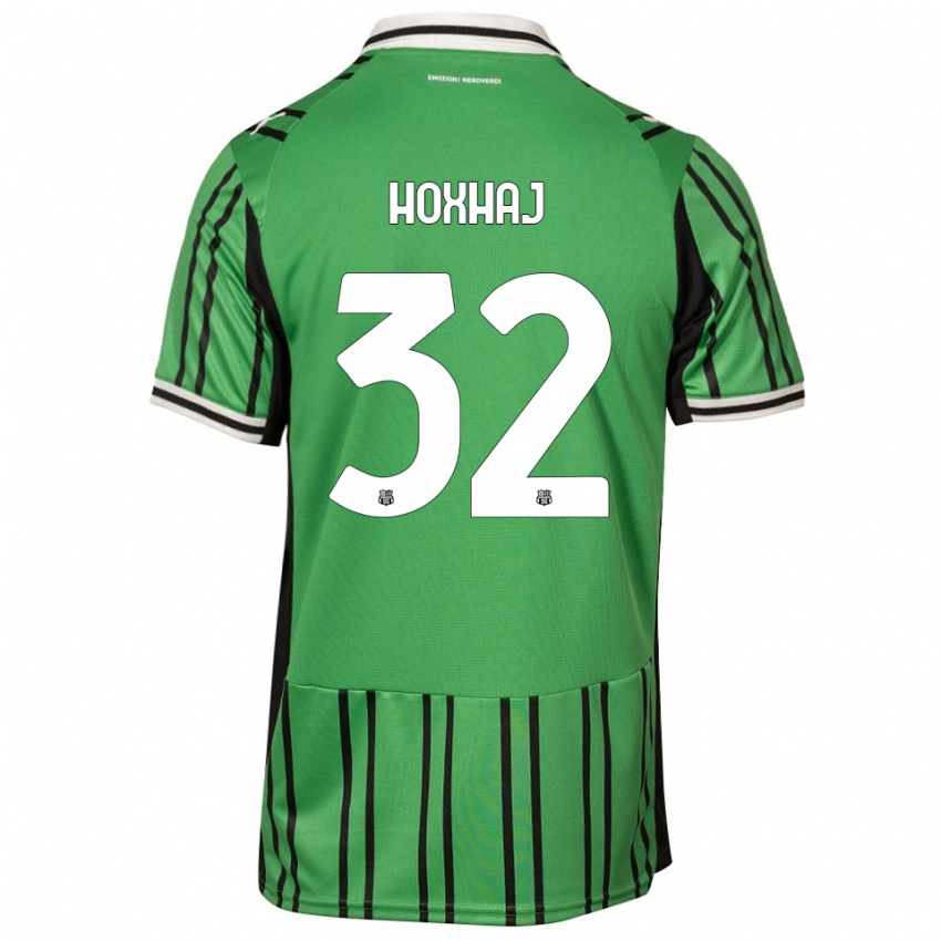 נשים Kristina Hoxhaj #32 ירוק שחור ג'רזי ביתית 2025/26 חולצה קצרה