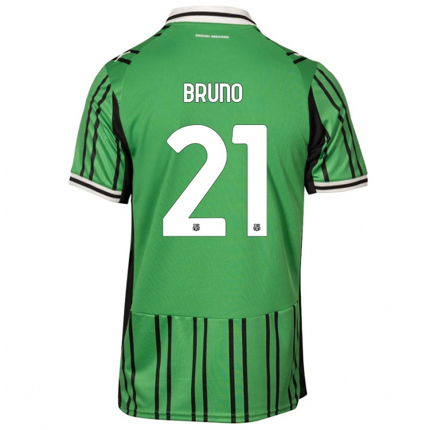 נשים Kevin Bruno #21 ירוק שחור ג'רזי ביתית 2025/26 חולצה קצרה