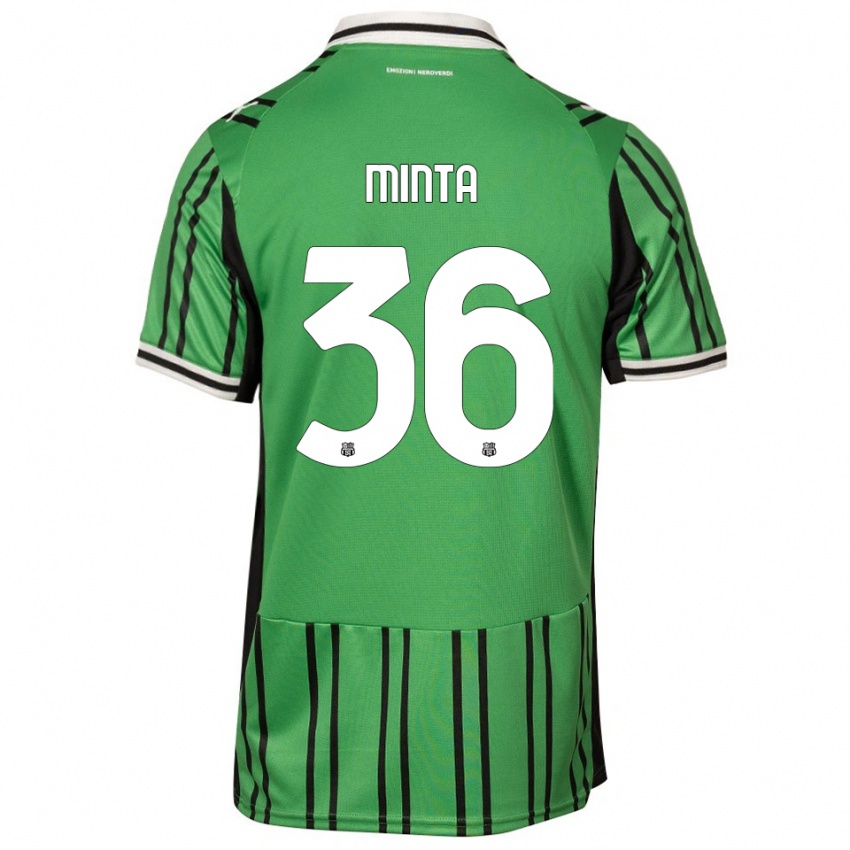 נשים Amoako Minta #36 ירוק שחור ג'רזי ביתית 2025/26 חולצה קצרה