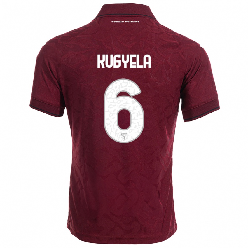 נשים זלן קוגיאלה #6 בורגונדי לבן ג'רזי ביתית 2025/26 חולצה קצרה