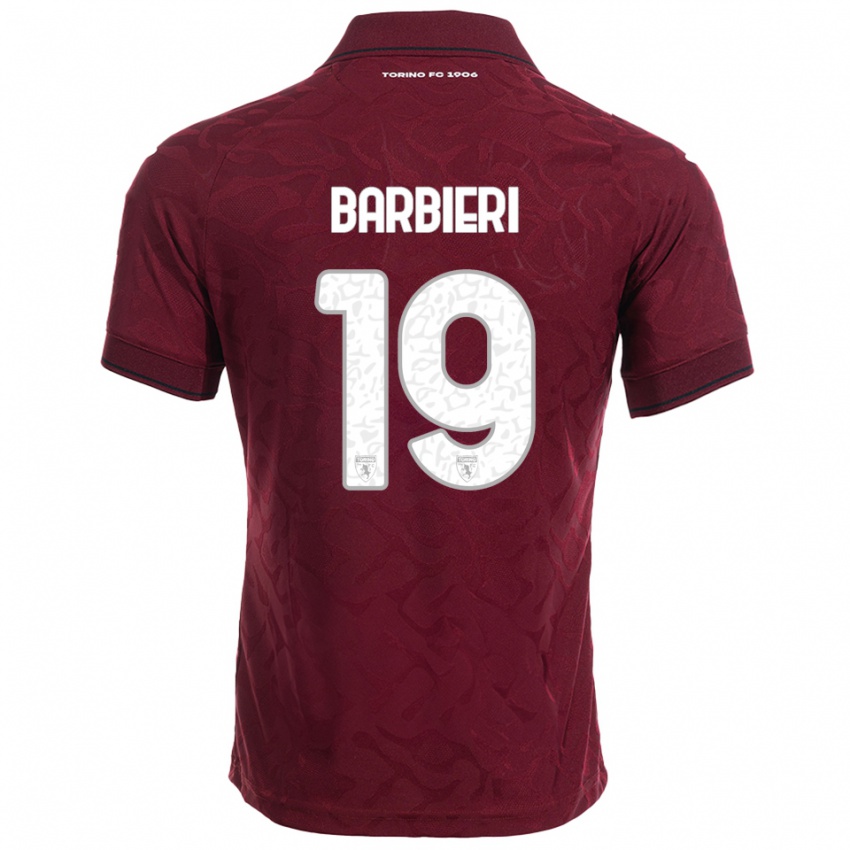 נשים רפאלה ברביירי #19 בורגונדי לבן ג'רזי ביתית 2025/26 חולצה קצרה