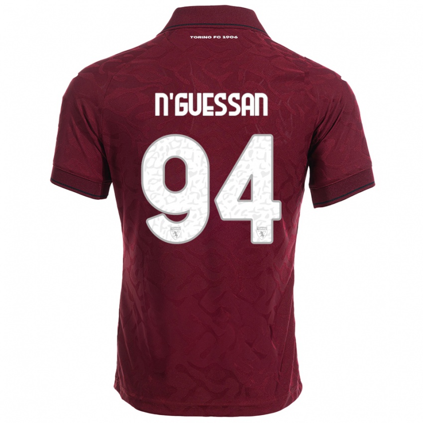 נשים אנג' קאומנאן נ'גוסן #94 בורגונדי לבן ג'רזי ביתית 2025/26 חולצה קצרה