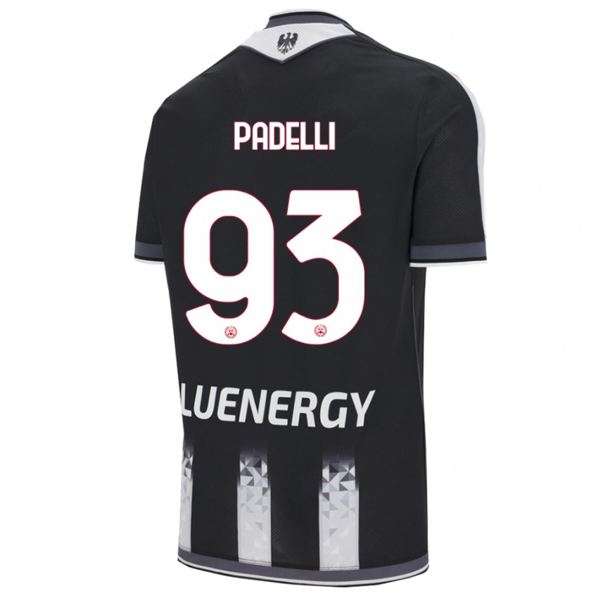 נשים דניאל פדלי #93 שחור לבן ג'רזי ביתית 2025/26 חולצה קצרה