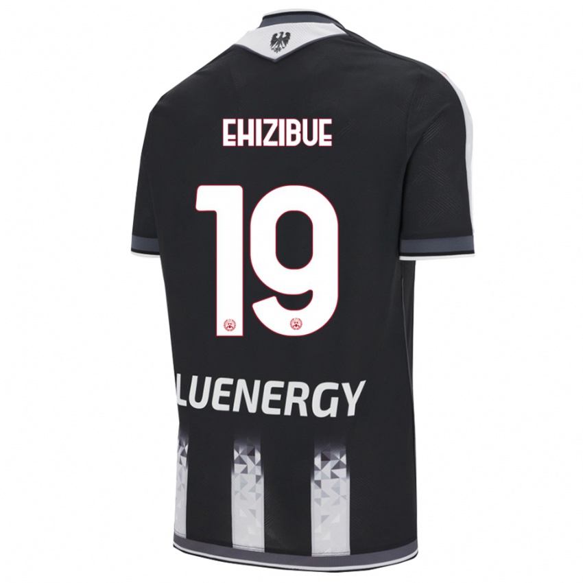 נשים Kingsley Ehizibue #19 שחור לבן ג'רזי ביתית 2025/26 חולצה קצרה