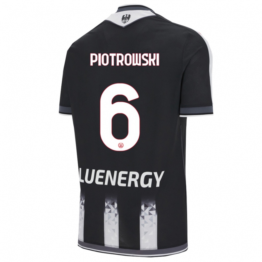 נשים ג׳אקוב פיוטרובסקי #6 שחור לבן ג'רזי ביתית 2025/26 חולצה קצרה