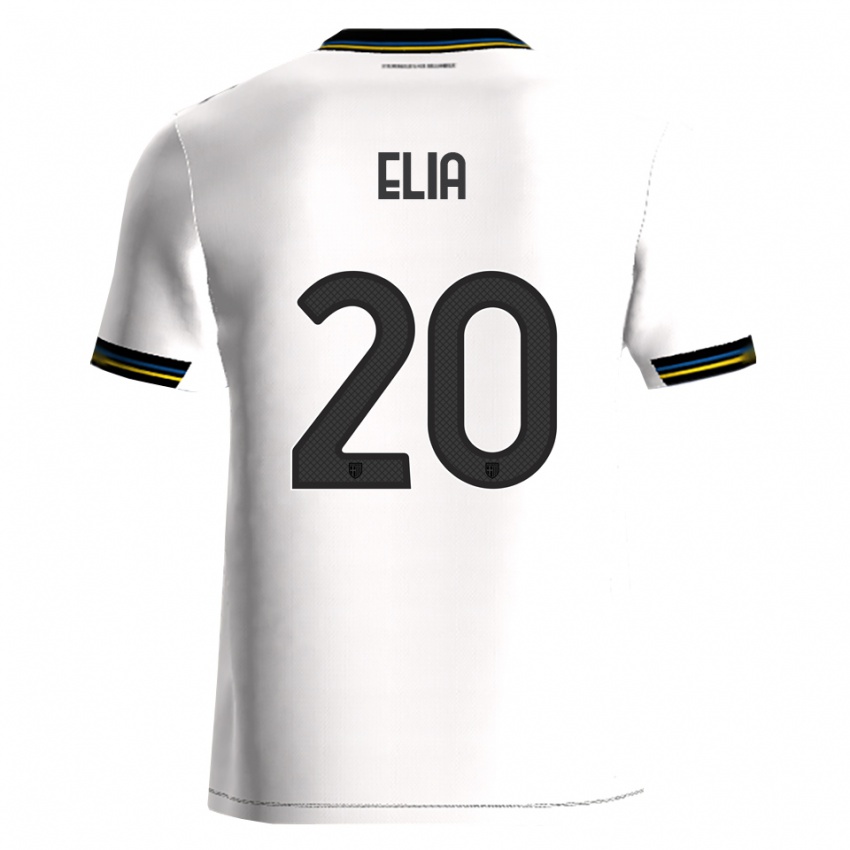 נשים Alessandro Elia #20 לבן שחור ג'רזי ביתית 2025/26 חולצה קצרה