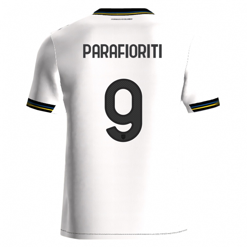 נשים ג׳ובאני פרפיוריטי #9 לבן שחור ג'רזי ביתית 2025/26 חולצה קצרה