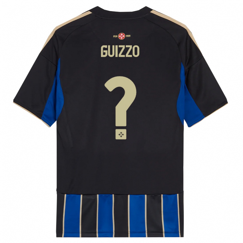 נשים Tommaso Guizzo #0 שחור כחול ג'רזי ביתית 2025/26 חולצה קצרה