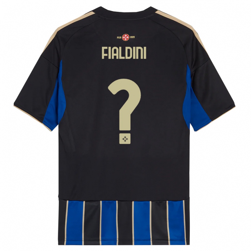 נשים Filippo Fialdini #0 שחור כחול ג'רזי ביתית 2025/26 חולצה קצרה