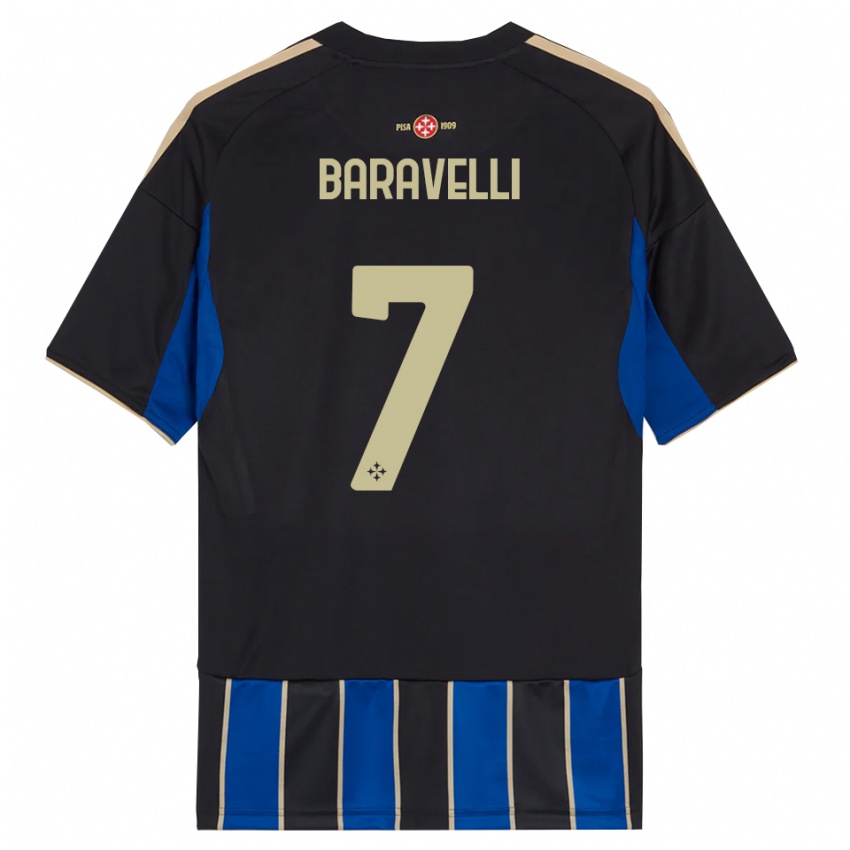 נשים רוקו באראבלי #7 שחור כחול ג'רזי ביתית 2025/26 חולצה קצרה