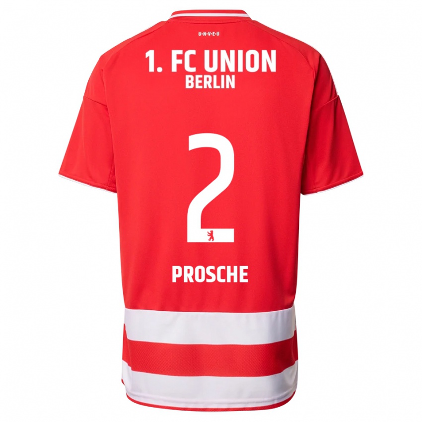 נשים לאון פרוש #2 אדום לבן ג'רזי ביתית 2025/26 חולצה קצרה