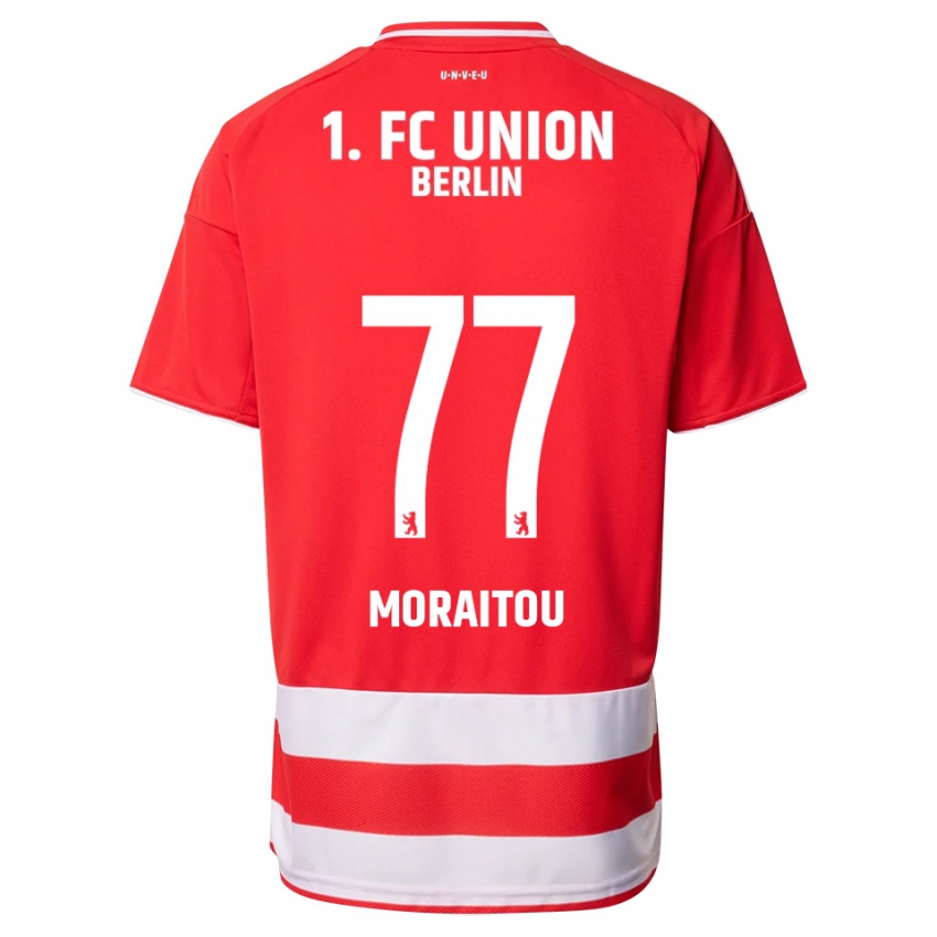 נשים אתאנאסיה מוראיטו #77 אדום לבן ג'רזי ביתית 2025/26 חולצה קצרה