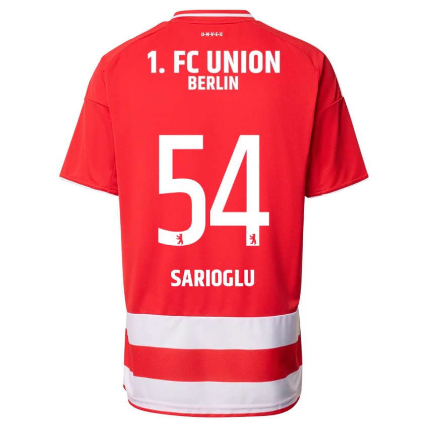 נשים Defne Sarıoğlu #54 אדום לבן ג'רזי ביתית 2025/26 חולצה קצרה