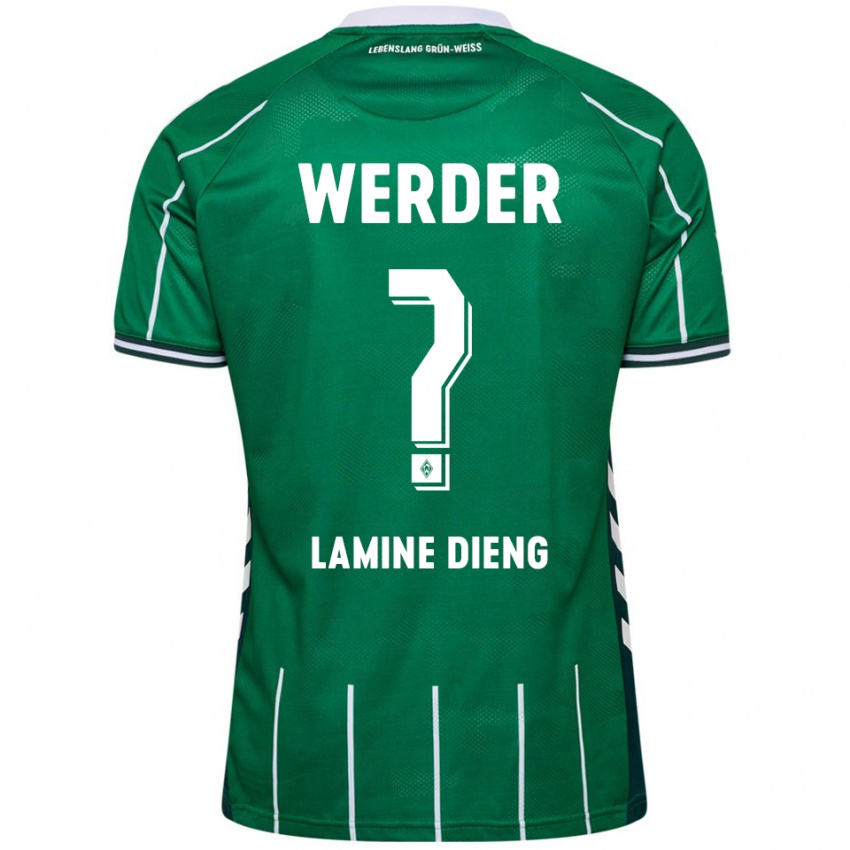 נשים Mamadou Lamine Dieng #0 ירוק לבן ג'רזי ביתית 2025/26 חולצה קצרה