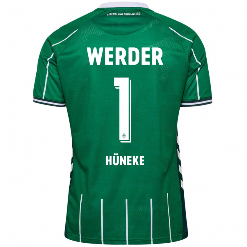 נשים Win Hüneke #1 ירוק לבן ג'רזי ביתית 2025/26 חולצה קצרה