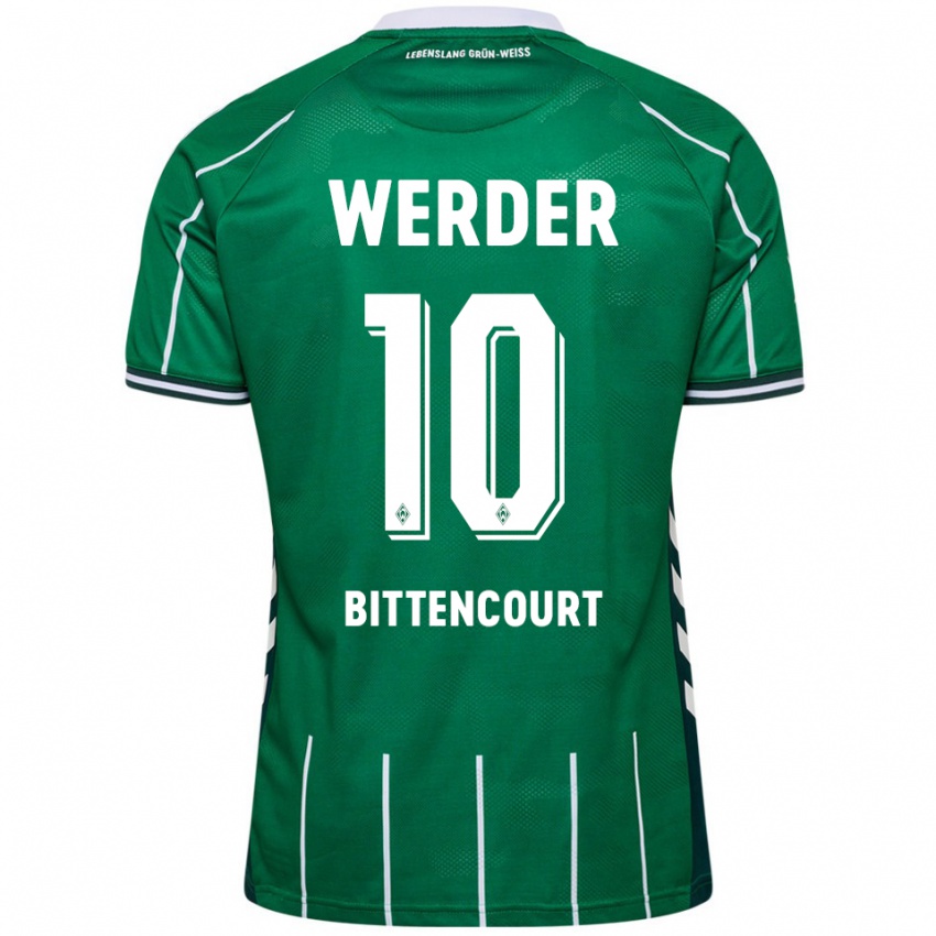 נשים לאונרדו ביטנקור #10 ירוק לבן ג'רזי ביתית 2025/26 חולצה קצרה נשים לאונרדו ביטנקור #10 ירוק לבן ג'רזי ביתית 2025/26 חולצה קצרה