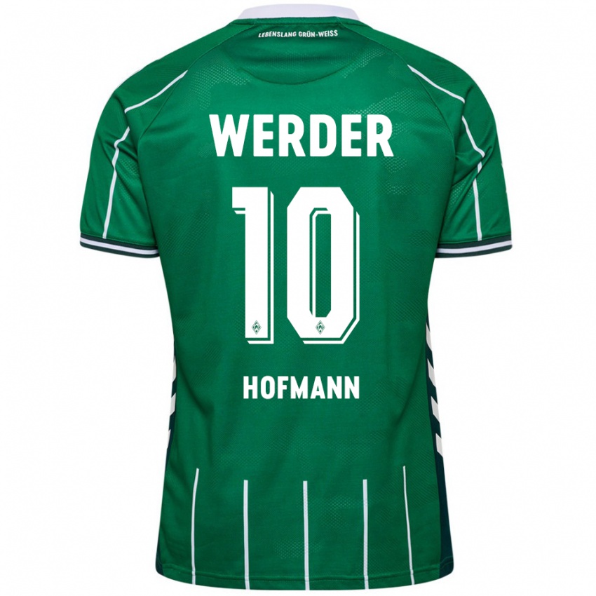 נשים ג׳אסטין הופמן #10 ירוק לבן ג'רזי ביתית 2025/26 חולצה קצרה