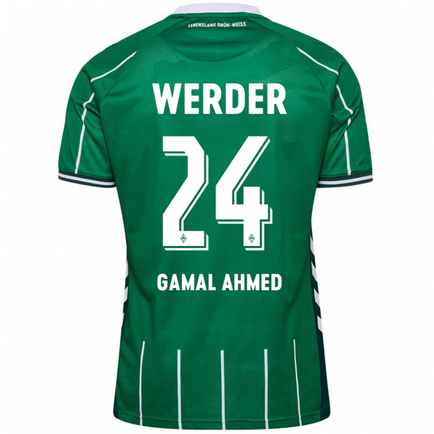 נשים Adam Gamal Ahmed #24 ירוק לבן ג'רזי ביתית 2025/26 חולצה קצרה