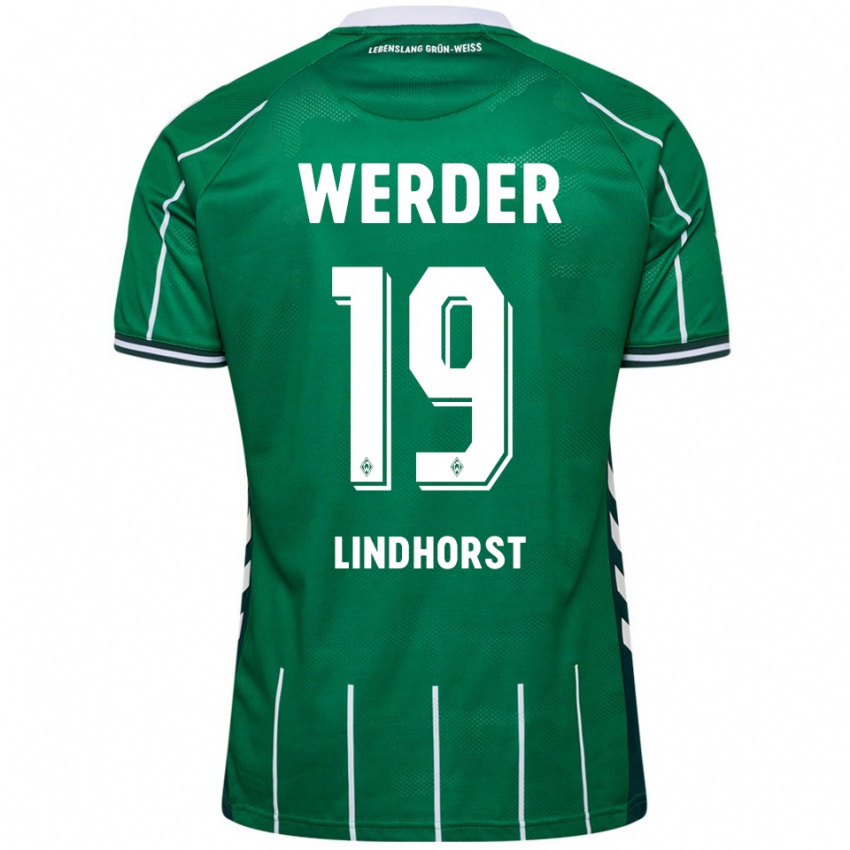 נשים ג׳ריט לינדהורסט #19 ירוק לבן ג'רזי ביתית 2025/26 חולצה קצרה