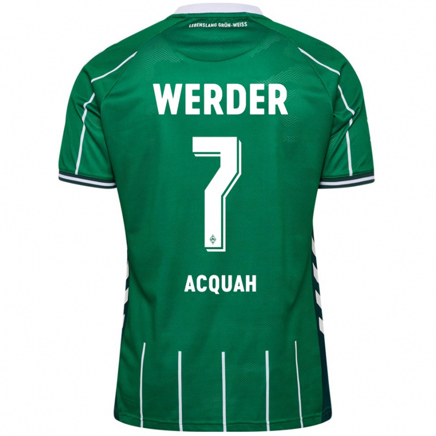 נשים Joseph Acheampong Acquah #7 ירוק לבן ג'רזי ביתית 2025/26 חולצה קצרה