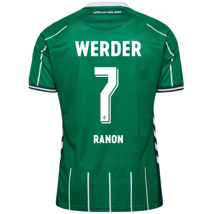 נשים יובל רנון #7 ירוק לבן ג'רזי ביתית 2025/26 חולצה קצרה