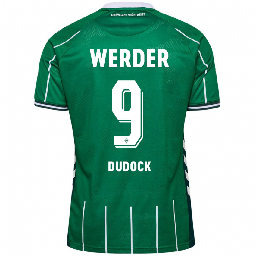 נשים ג׳ושוע דודוק #9 ירוק לבן ג'רזי ביתית 2025/26 חולצה קצרה