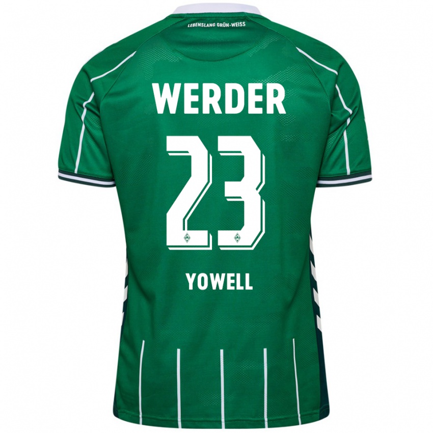 נשים Austin Yowell #23 ירוק לבן ג'רזי ביתית 2025/26 חולצה קצרה