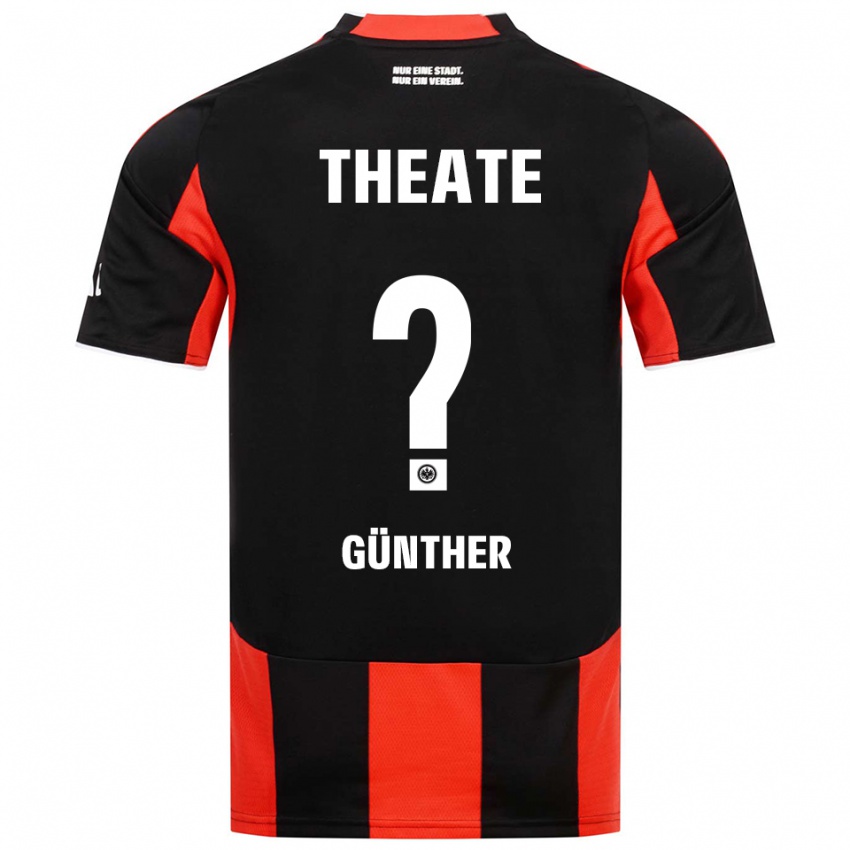 נשים Aaron Günther #0 שחור אדום ג'רזי ביתית 2025/26 חולצה קצרה