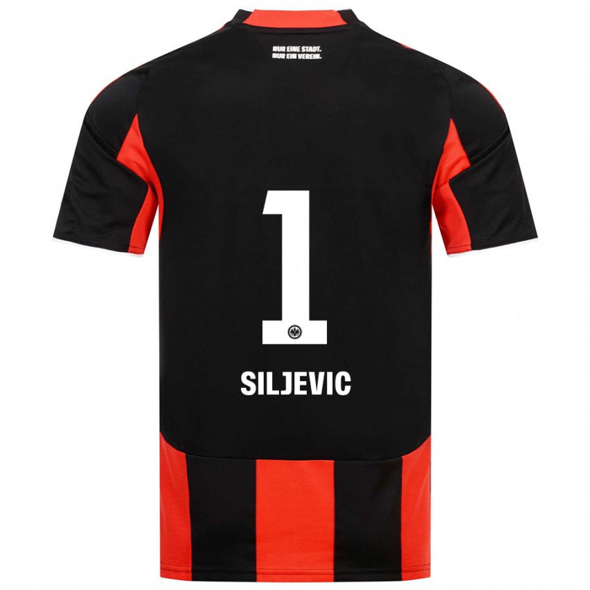 נשים אמיל סילייביץ׳ #1 שחור אדום ג'רזי ביתית 2025/26 חולצה קצרה